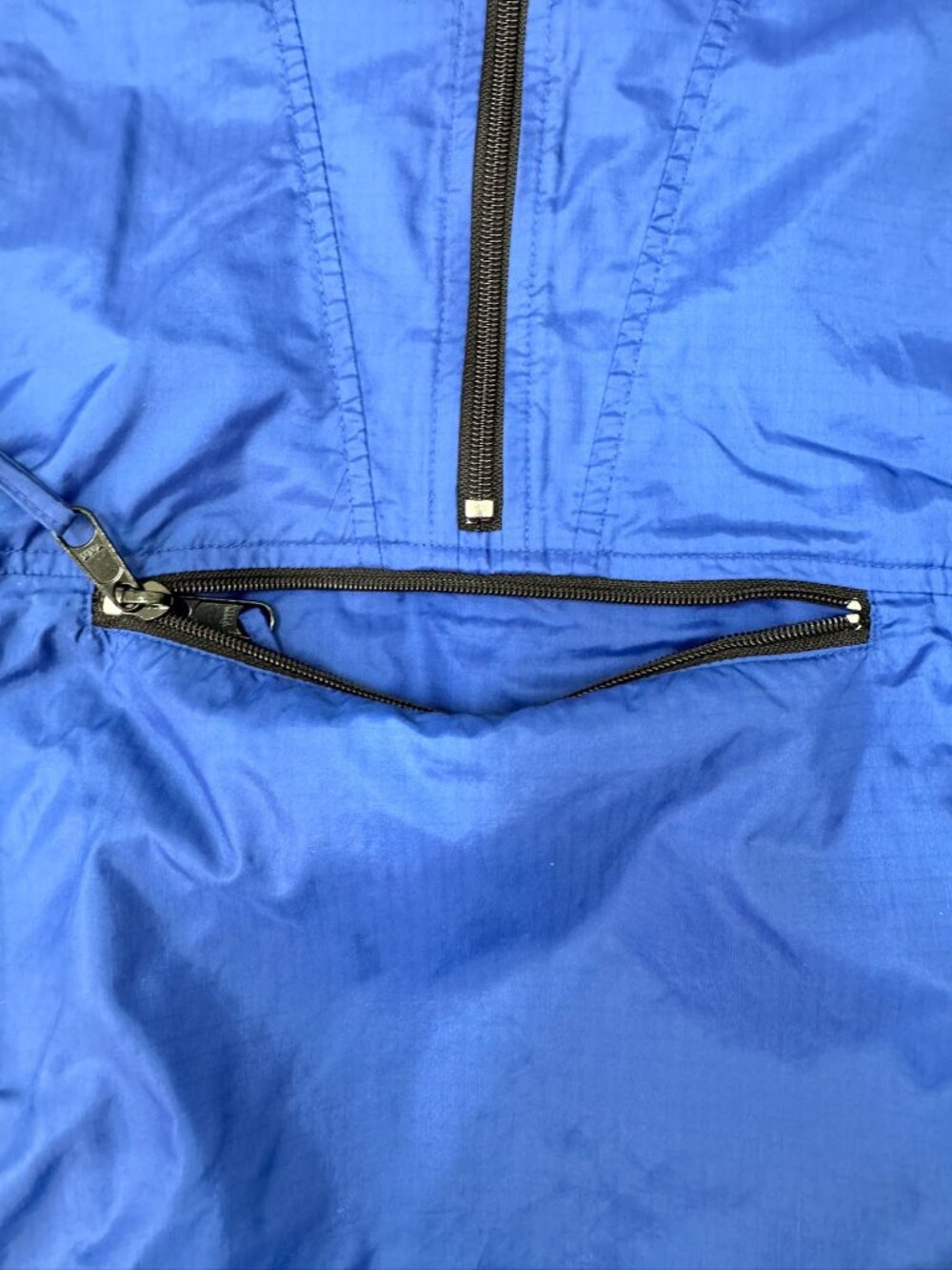 Vintage GAP Factory Store Anorak Men’s M Blue Hooded Made in Russia Ripstop - Picture 5 of 13